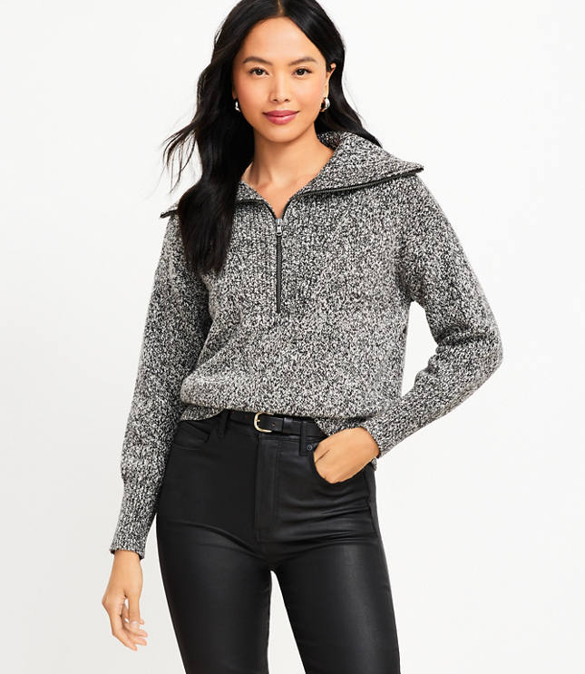 HALF-ZIP SWEATER