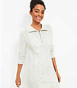 Petite Cable Half Zip Sweater Dress carousel Product Image 2