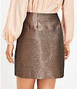 Metallic Taffeta Shift Skirt carousel Product Image 4