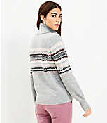 Fair Isle Turtleneck Sweater carousel Product Image 3