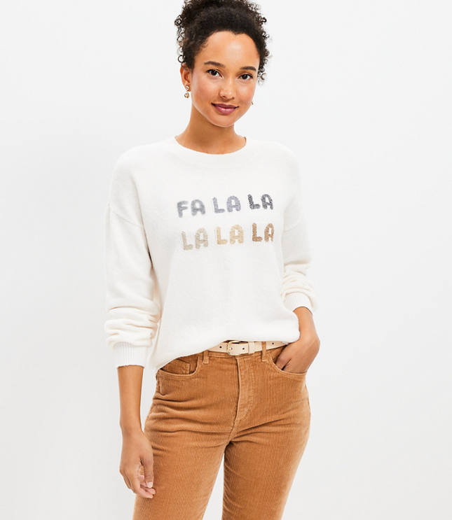 Topshop fa la la la clearance sweater