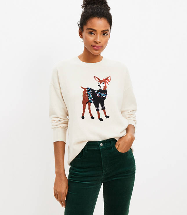 Holiday Deer Everyday Sweater