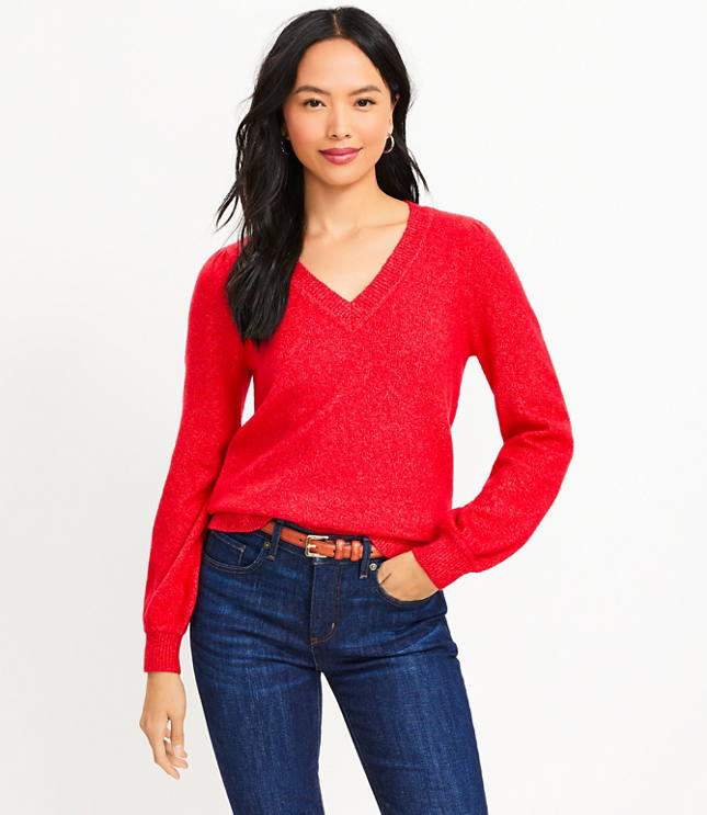 Relaxed VNeck Sweater