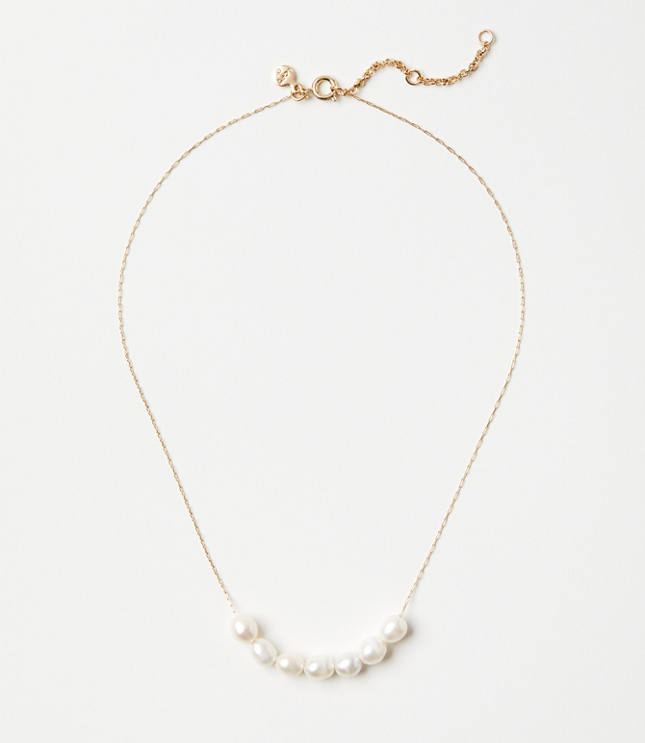 Loft Freshwater Pearl Delicate Necklace Fresh Pearl Women's