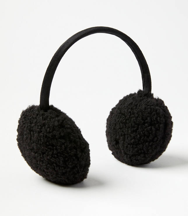 Sherpa Earmuffs - Black