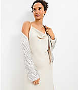 Satin Cowl Midi Slip Dress carousel Product Image 2