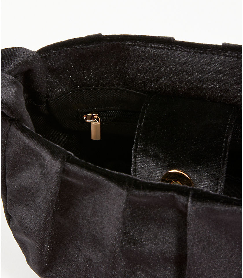 Velvet Knot Handle Bag
