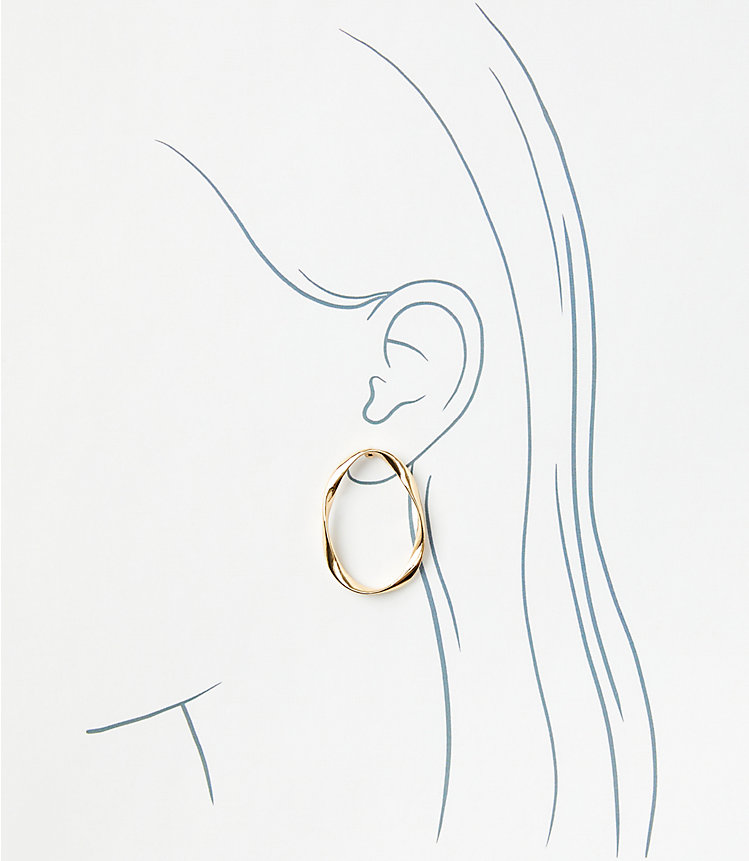 Oval Open Earrings image number 1