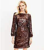 Sequin Open Back Dress carousel Product Image 1
