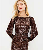 Sequin Open Back Dress carousel Product Image 2
