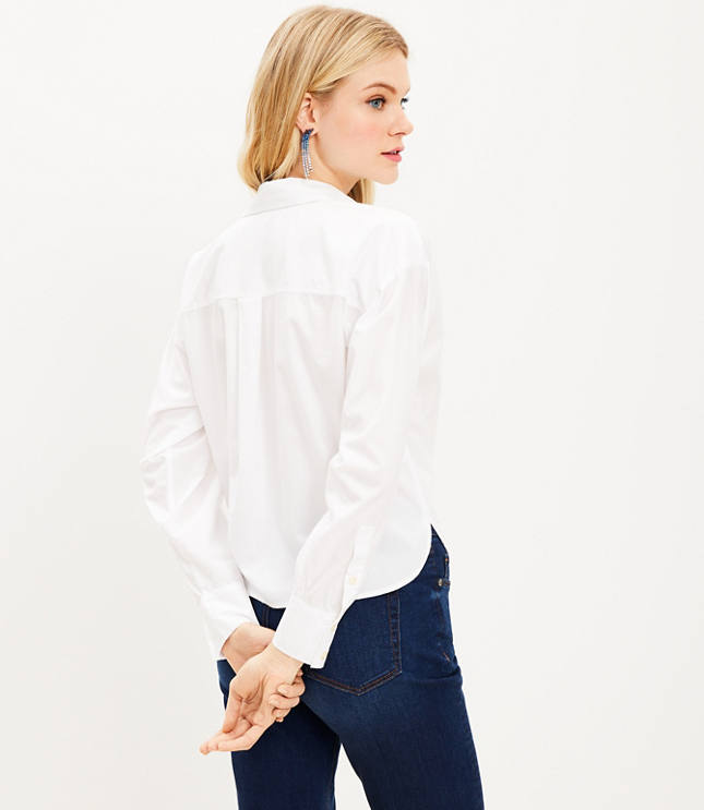 Cropped Everyday Pocket Shirt - image 3