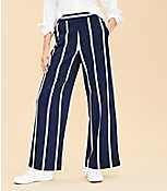 Lou & Grey Striped Heavyweight Luvstretch Wide Leg Pants carousel Product Image 2