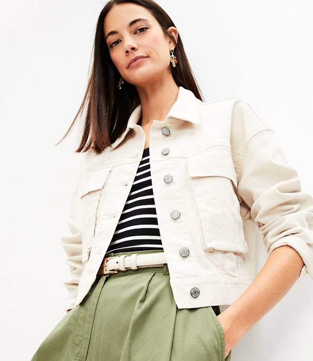 Petite Tie Waist Utility Jacket