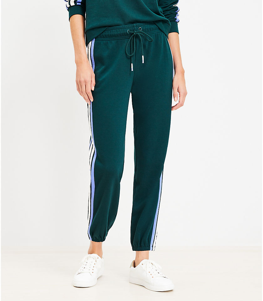 Lou & Grey Side Striped Cozy Cotton Terry Joggers