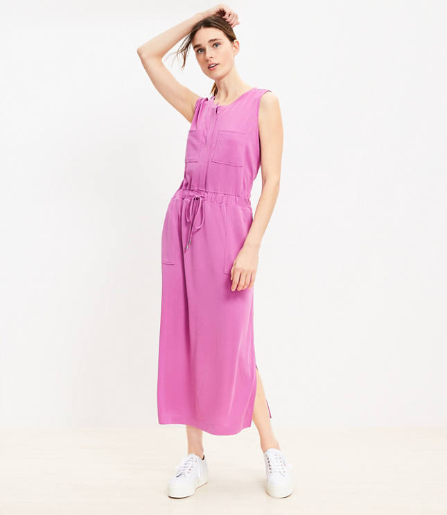 grey maxi dress target LOU grey knitted dress with a blouse-like top – Bizuu main image 1
