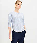 Lou & Grey Marled Ribbed Shirttail Top carousel Product Image 1