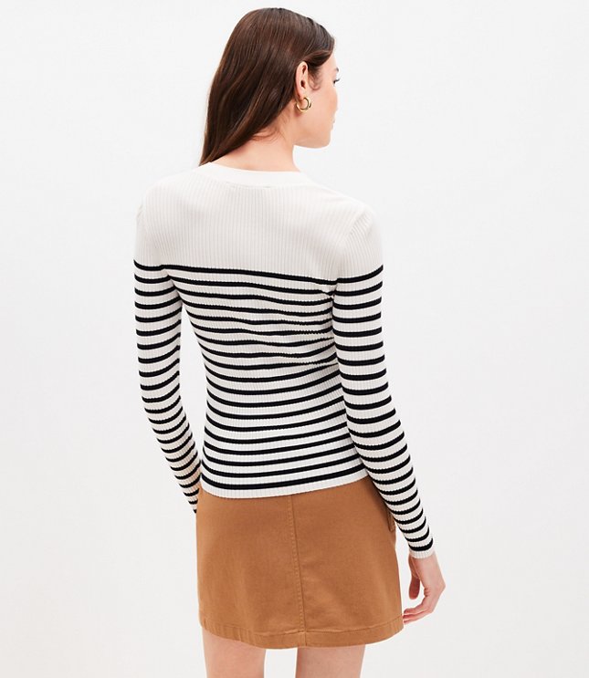 Striped Henley Sweater