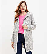 Boucle Funnel Neck Coat carousel Product Image 1