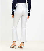 High Rise Kick Crop Jeans in Silver Metallic carousel Product Image 3