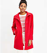 Curly Funnel Neck Coat carousel Product Image 1