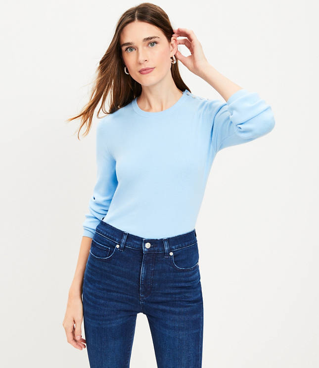 Draped Sleeve Sweater