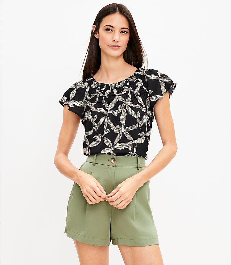 Pleated Shorts in Emory image number null