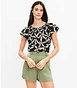 Pleated Shorts in Emory carousel Product Image 1