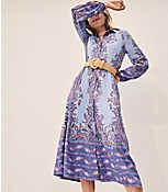 Paisley Midi Shirtdress carousel Product Image 4