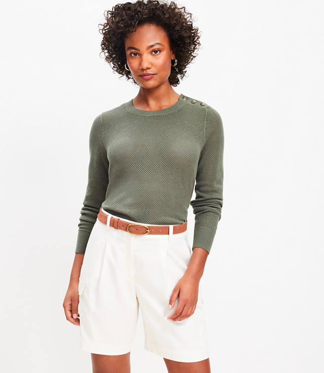 Textured Collared Sweater