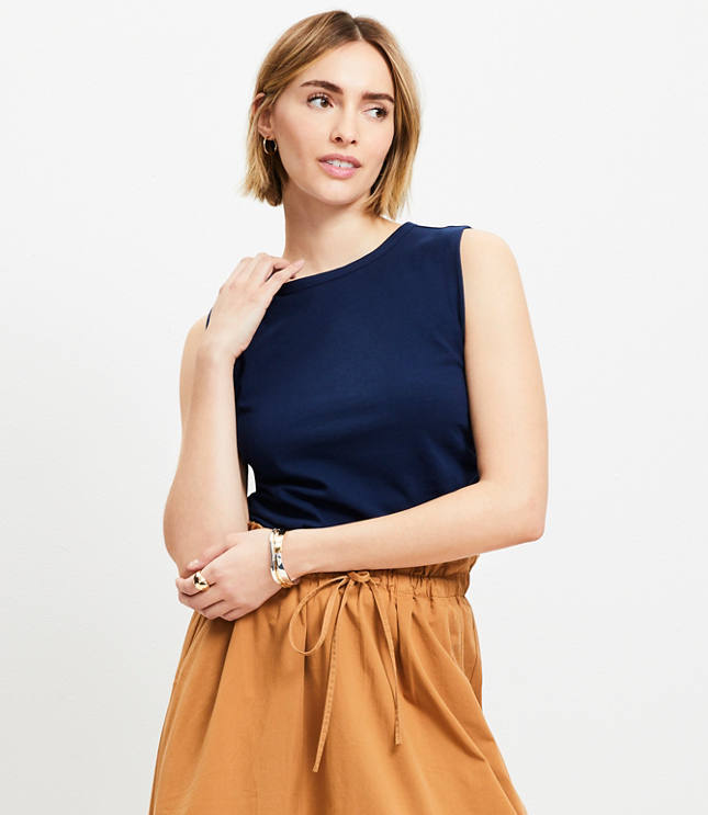 売れ筋商品|||ラファエラ カットソー トップス レディース Petite Rib Sleeveless Tank Crew Neck Top Open Misce 61PDOLW5T+L._UY1000_.jpg
