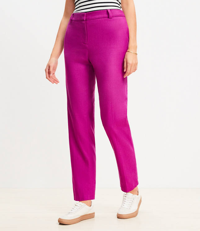 Curvy Riviera Slim Pants in Twill