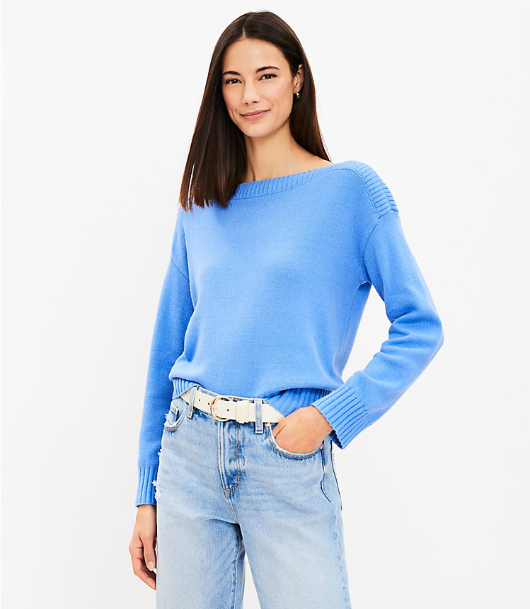 Boatneck Sweater image number null