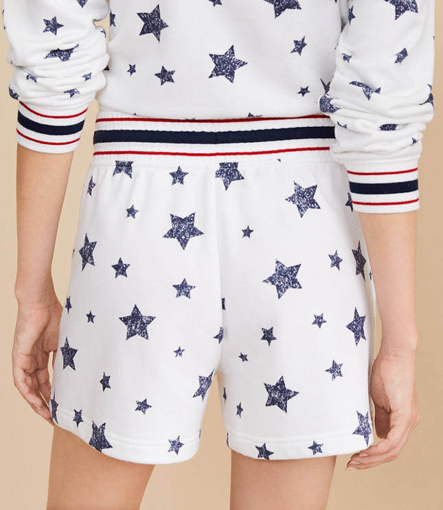 Lou & Grey Stars & Stripes Cozy Cotton Terry Shorts