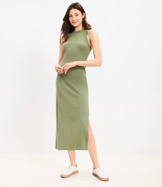 Perfect Ribbed Tank Midi Dress