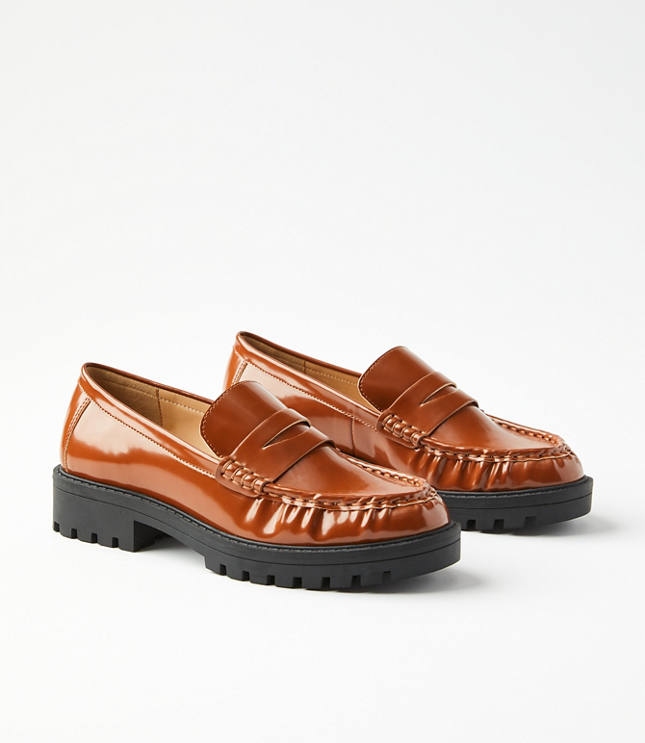 Lug Penny Loafers