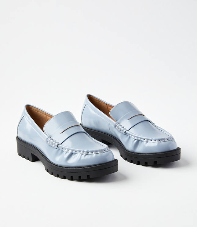 Lug Penny Loafers