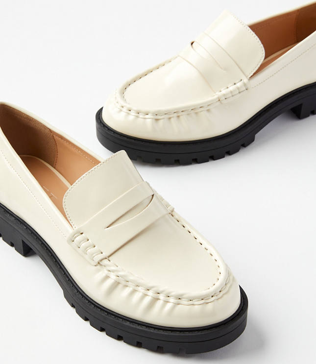 Lug Penny Loafers