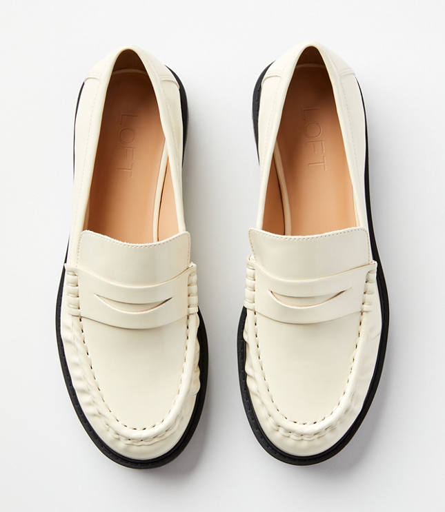 Lug Penny Loafers