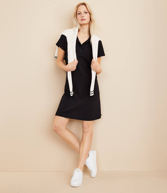 Lou & Grey Pique Polo Mini Dress