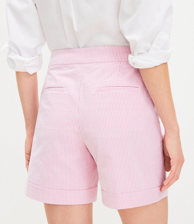 Sailor Shorts in Seersucker Stripe