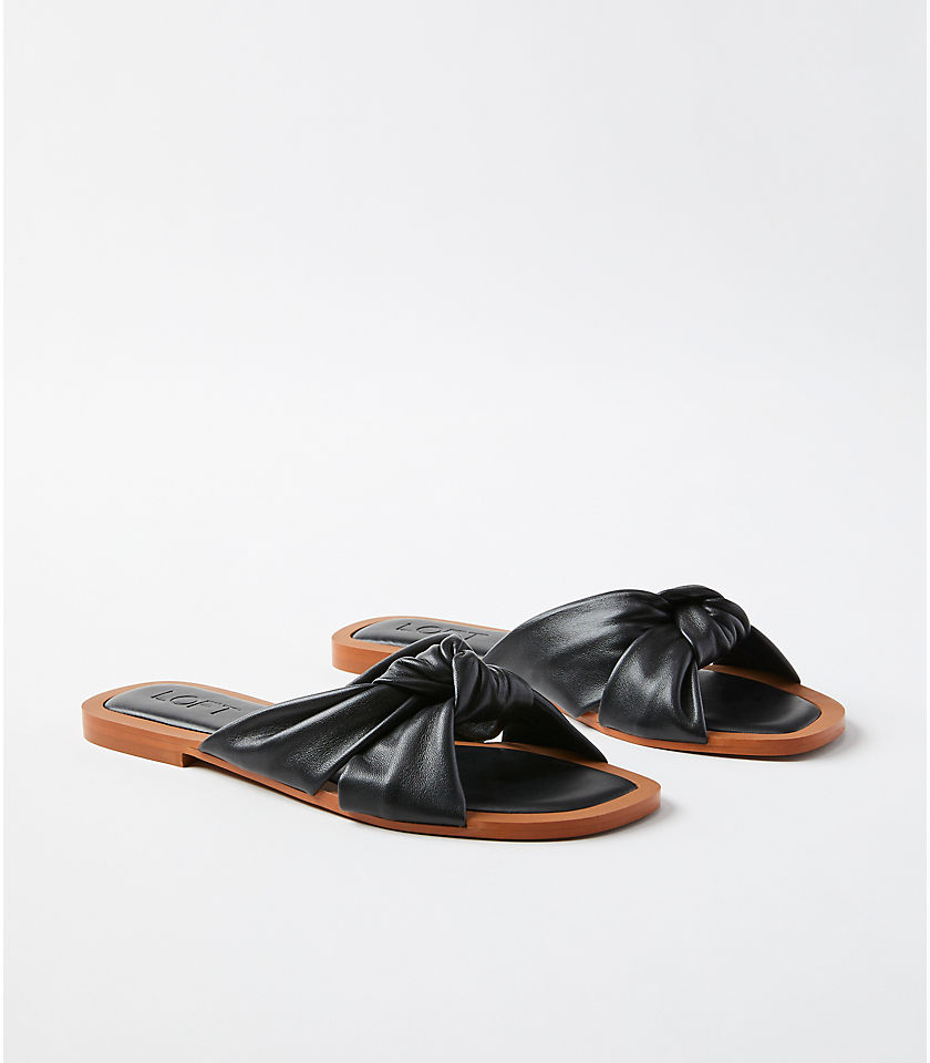 Knotted Leather Sandals