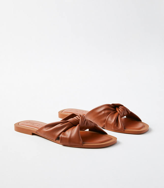 Knotted Leather Sandals