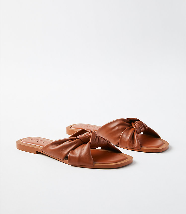 Knotted Leather Sandals image number 0