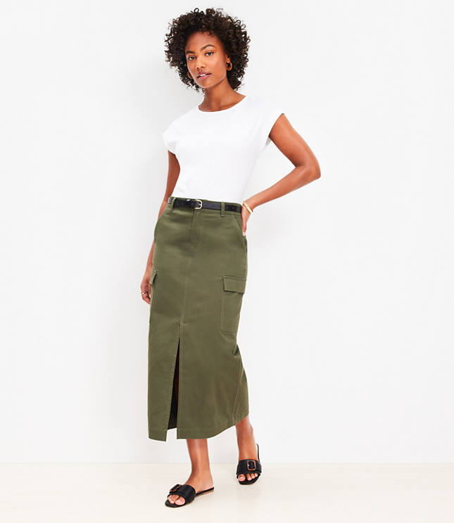 Khaki skirt clearance petite