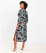 Leafed Tie Front Midi Dress carousel Product Image 3