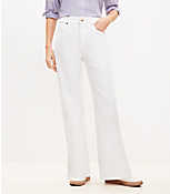 Tall High Rise Wide Leg Jeans in White carousel Product Image 1