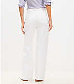 Tall High Rise Wide Leg Jeans in White carousel Product Image 3