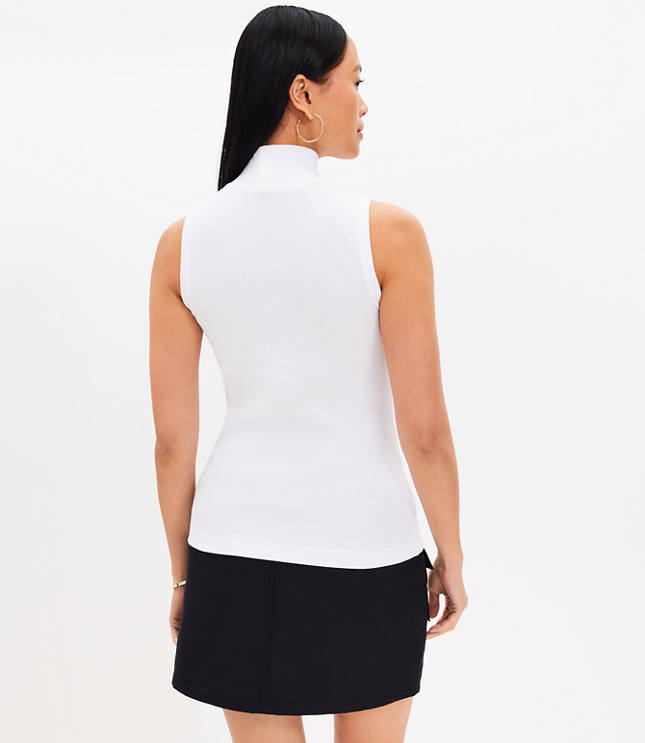 Perfect Ribbed Mock Neck Tank Top