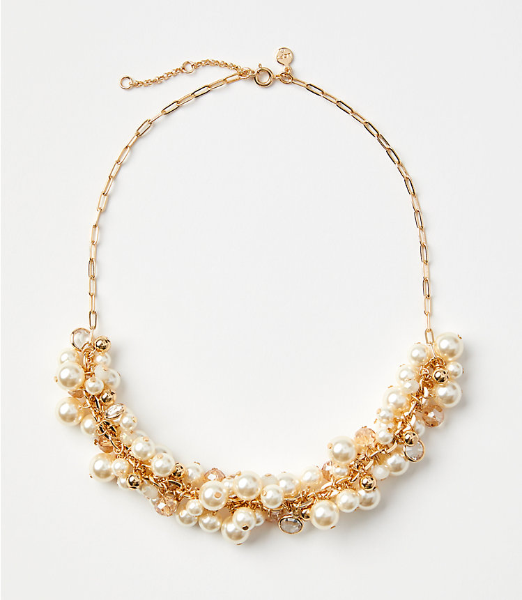 Pearlized Torsade Statement Necklace image number null