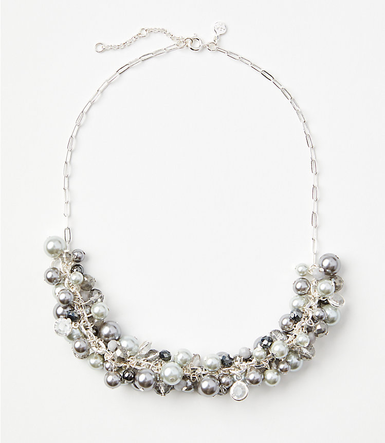 Pearlized Torsade Statement Necklace image number null
